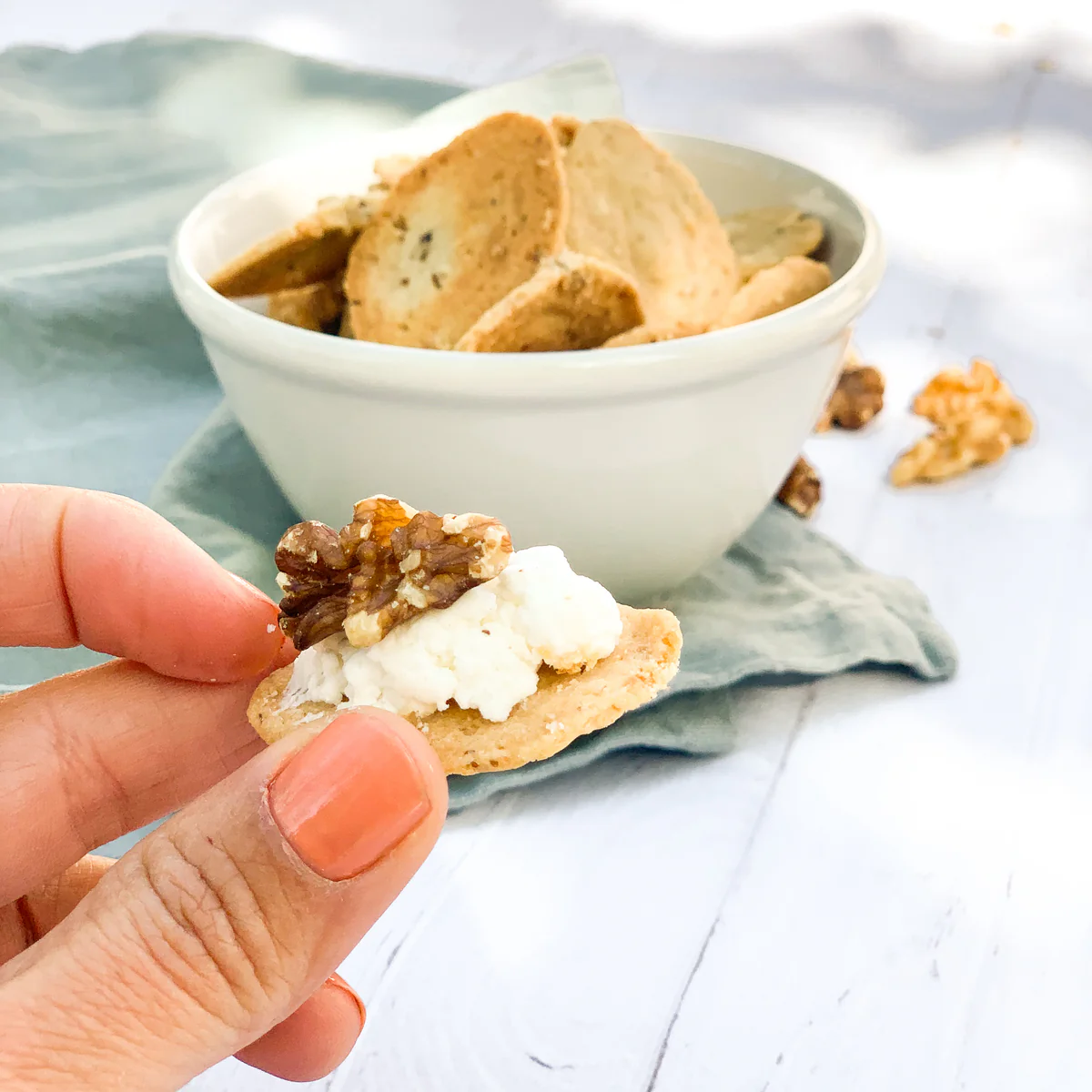 Sablés Roquefort AOP et noix
