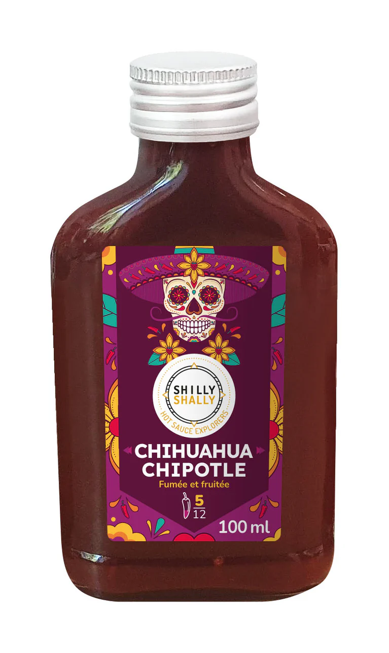 Sauce pimentée Chihuahua Chipotle - Force 5/12 - 100 ml