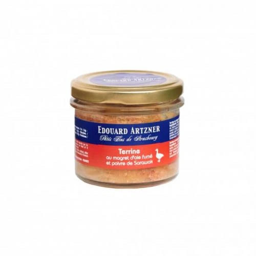 Terrine au Magret d'Oie fumé et Poivre de Sarawak - 100g