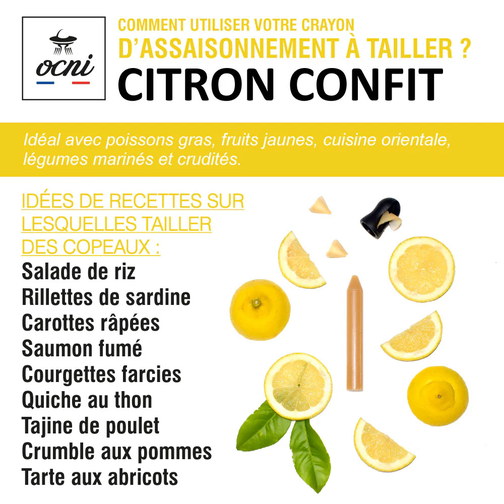 Crayon Bio d'assaisonnement au Citron Confit