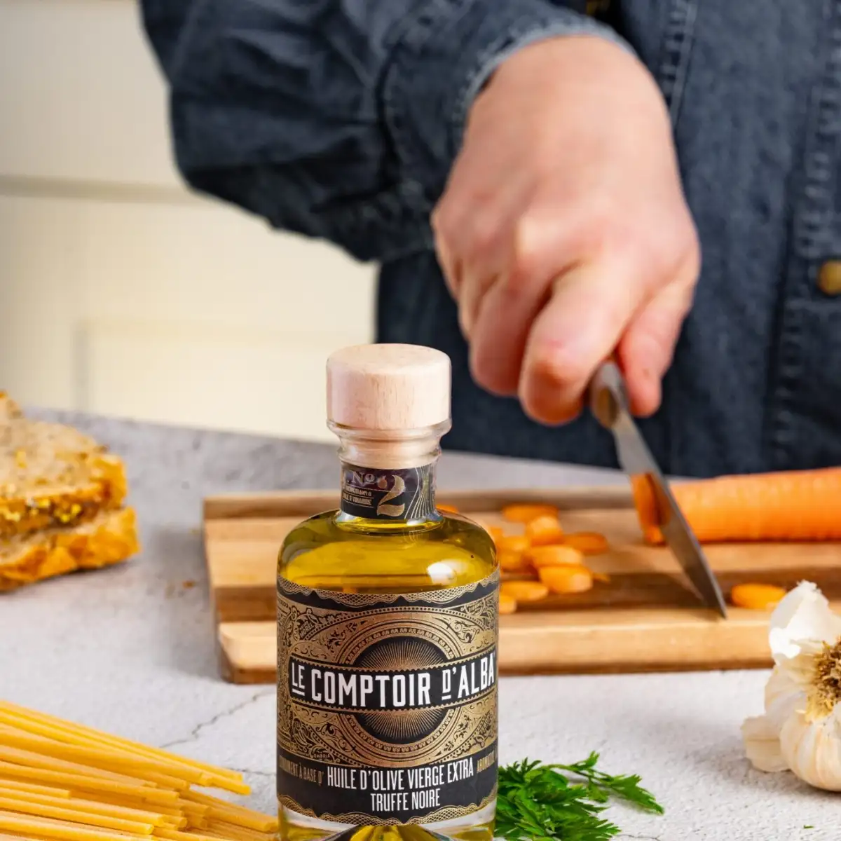 Huile d’olive extra vierge truffe Noire 200ml